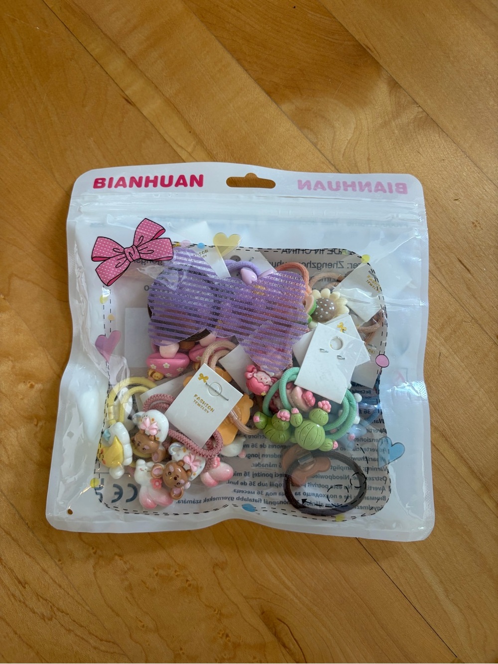 Kids Hair Tie Set - Pastel Multicolor Elastic Bands